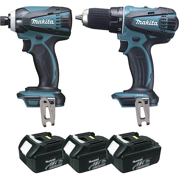 Duo de perceuses visseuses avec 3 batteries 18V