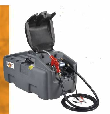 Réservoir GASOIL 200 litres 12v avec pistolet de distribution à arrêt automatique